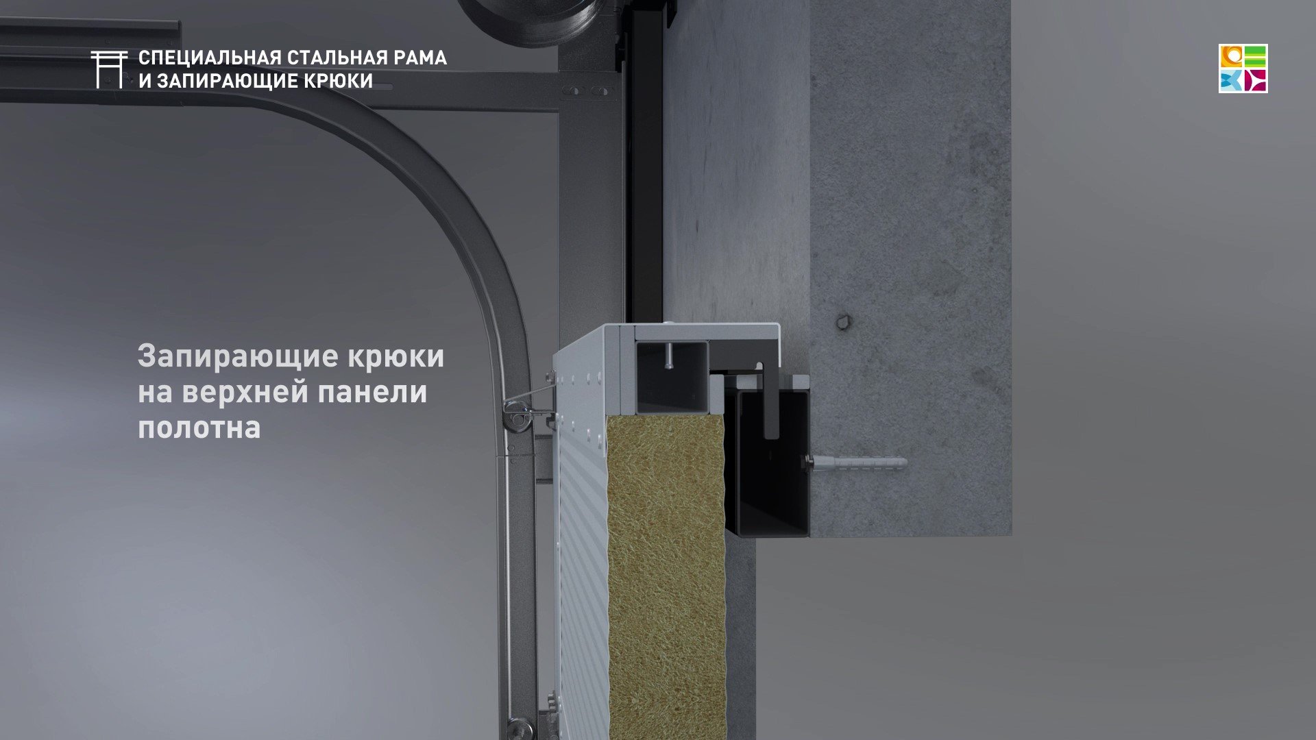 Устройство противопожарных секционных ворот
