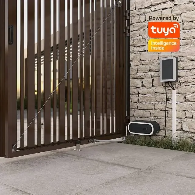 Smart привод ALUTECH Twisto TW‑4000KIT‑N‑Sm для распашных ворот с модулем Wi‑fi